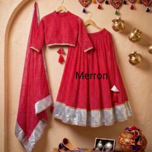 Elegant Embroidered Chaniya Choli
