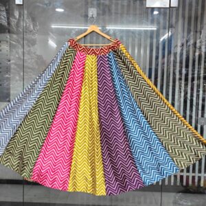 Elegant Orange Ethnic Chaniya Choli