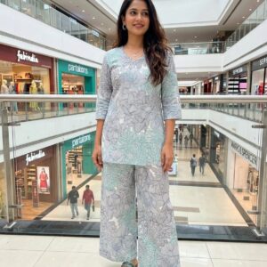 Women's Floral Printed Kurta Pant Set