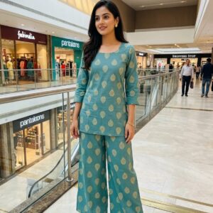 Women's Casual Kurta Pant Co-ord Set
