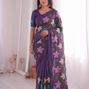 Women's Linen Saree